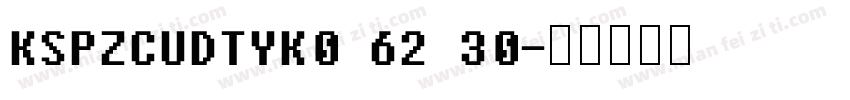 KSPZCUDTYK0 62 30字体转换